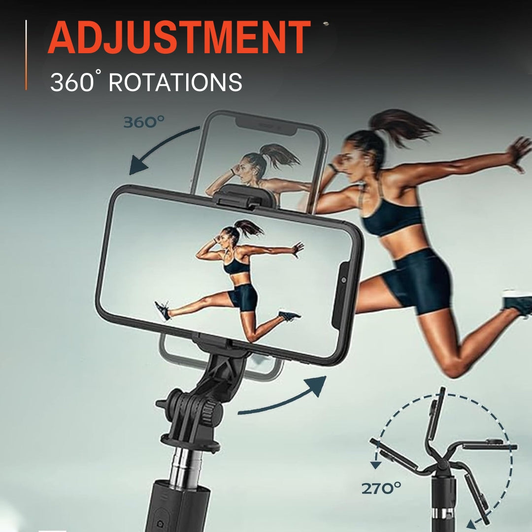 TecSox Halo Stick | 5FT Professional Multi-Role Tripod & Selfie Stick