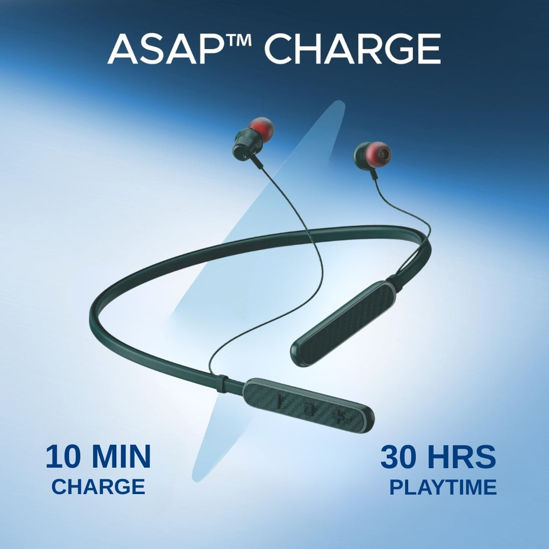 Spark711 Bluetooth Neckband | ENC | 30 Hr  | IPX Water Resistant