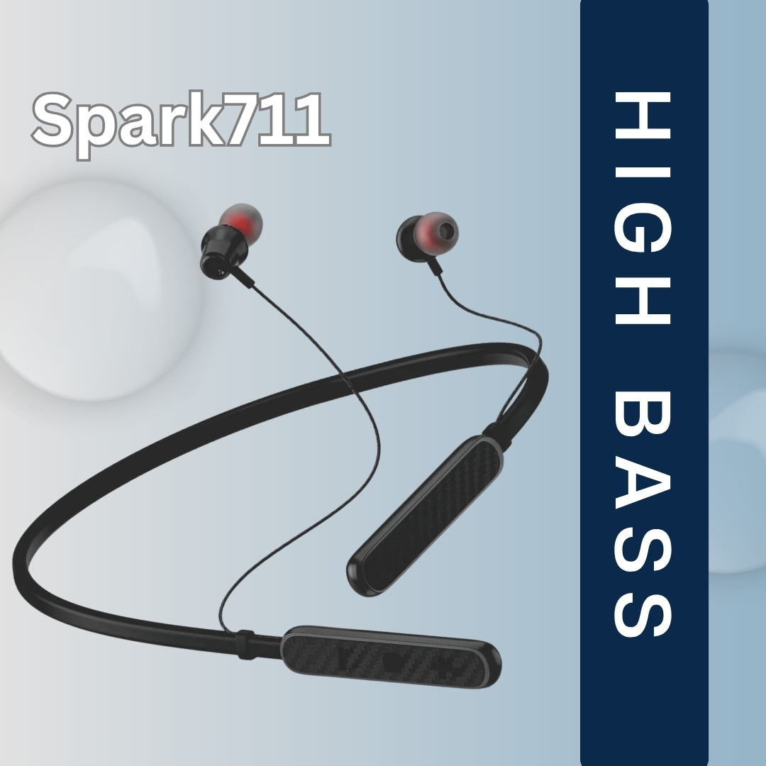 Spark711 Bluetooth Neckband | ENC | 30 Hr  | IPX Water Resistant