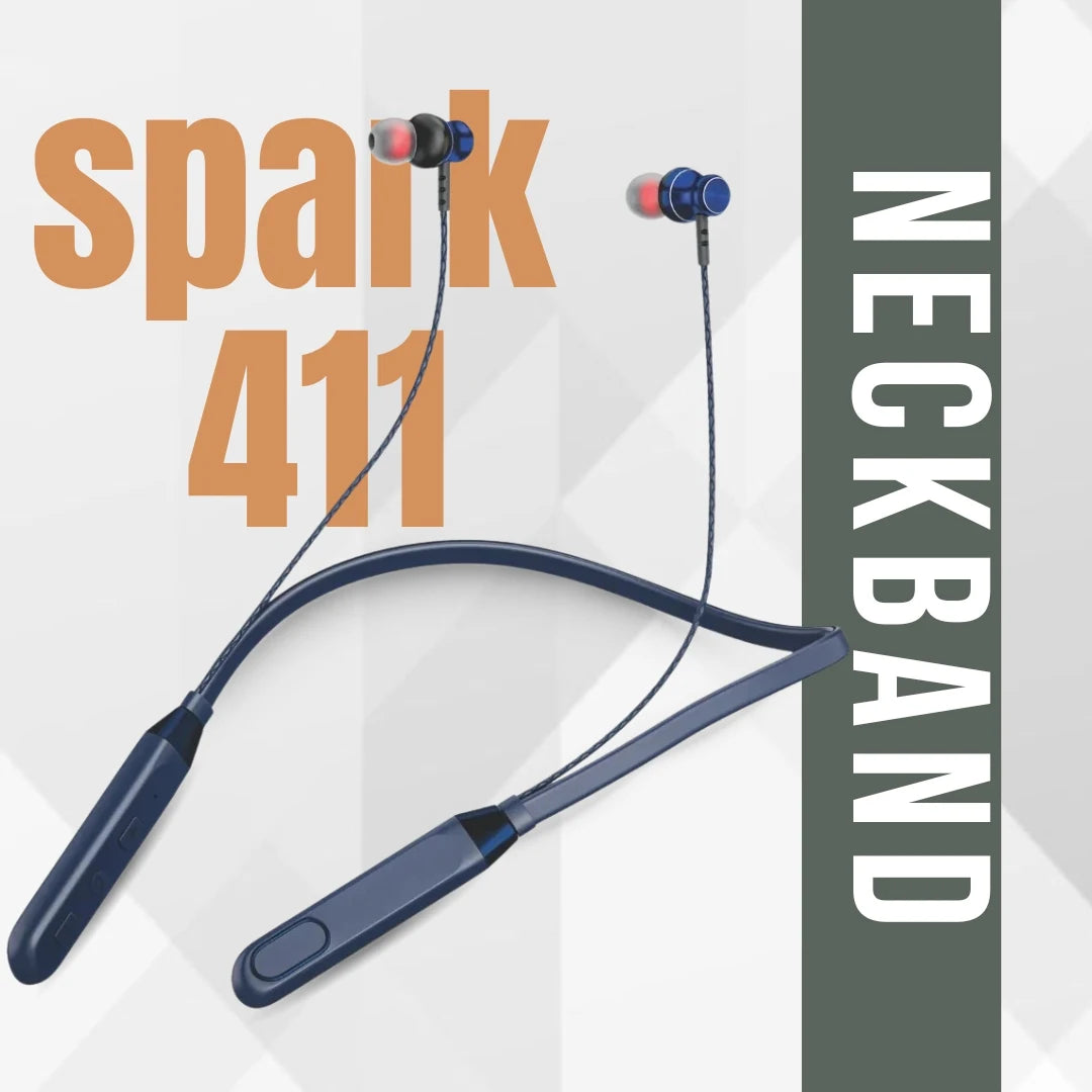 Spark411 Bluetooth Neckband | ENC | 30 Hr  | IPX Water Resistant