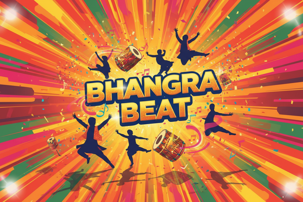 Create banner for the bhangra beat