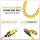 4in1 Coil  Fast Charging Type C Cable with Spring | 480Mbps Data Transfer | 1 m
