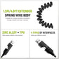 4in1 Coil  Fast Charging Type C Cable with Spring | 480Mbps Data Transfer | 1 m