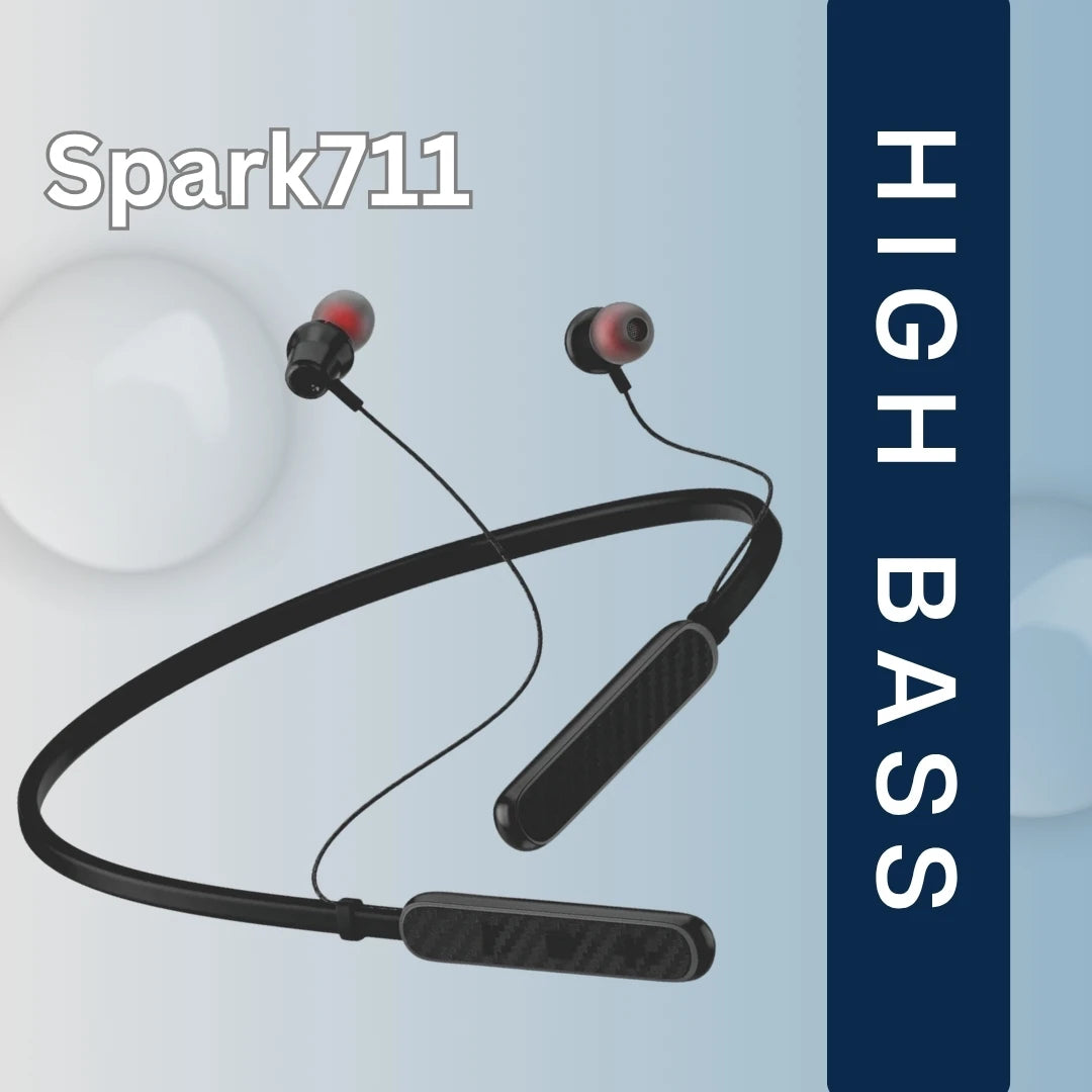 Spark711 Bluetooth Neckband | ENC | 30 Hr  | IPX Water Resistant