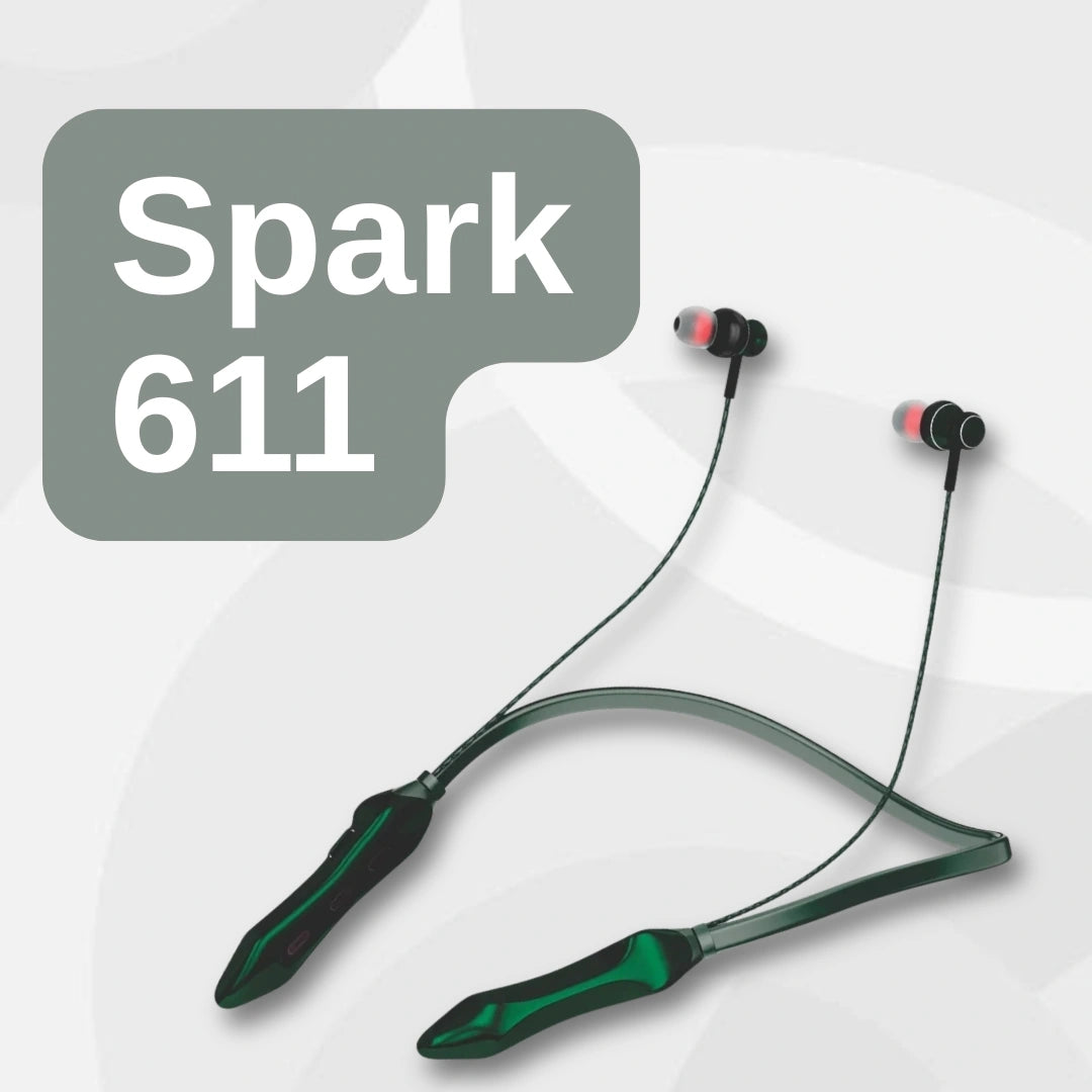 Spark611 Bluetooth Neckband | ENC | 30 Hr  | IPX Water Resistant
